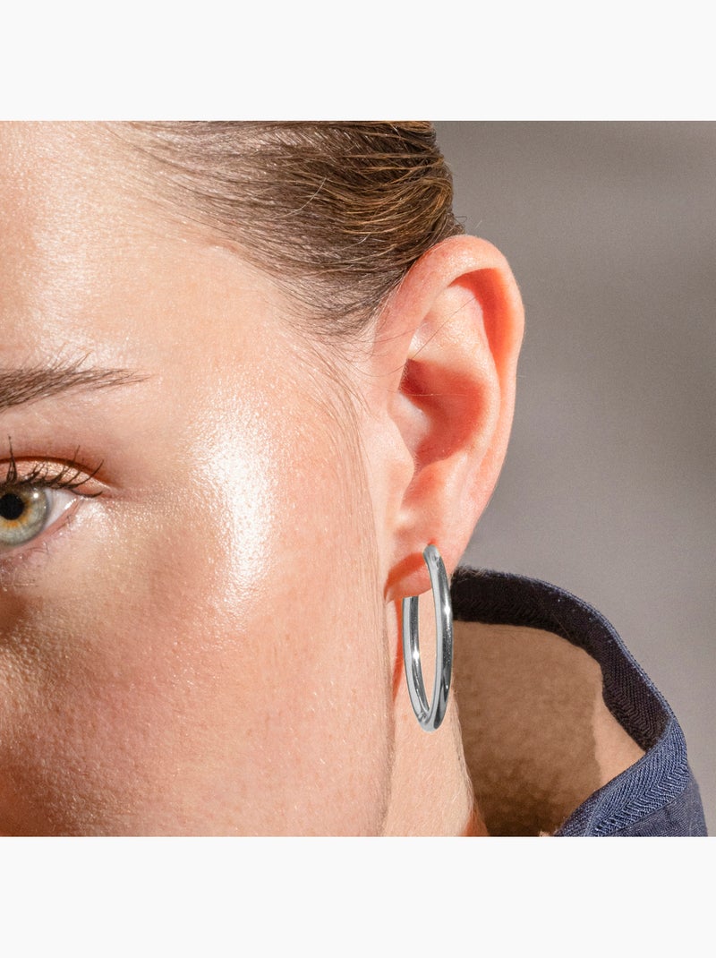 Boucles d'oreilles Luxenter finition argentée - Carai Gris - Kiabi