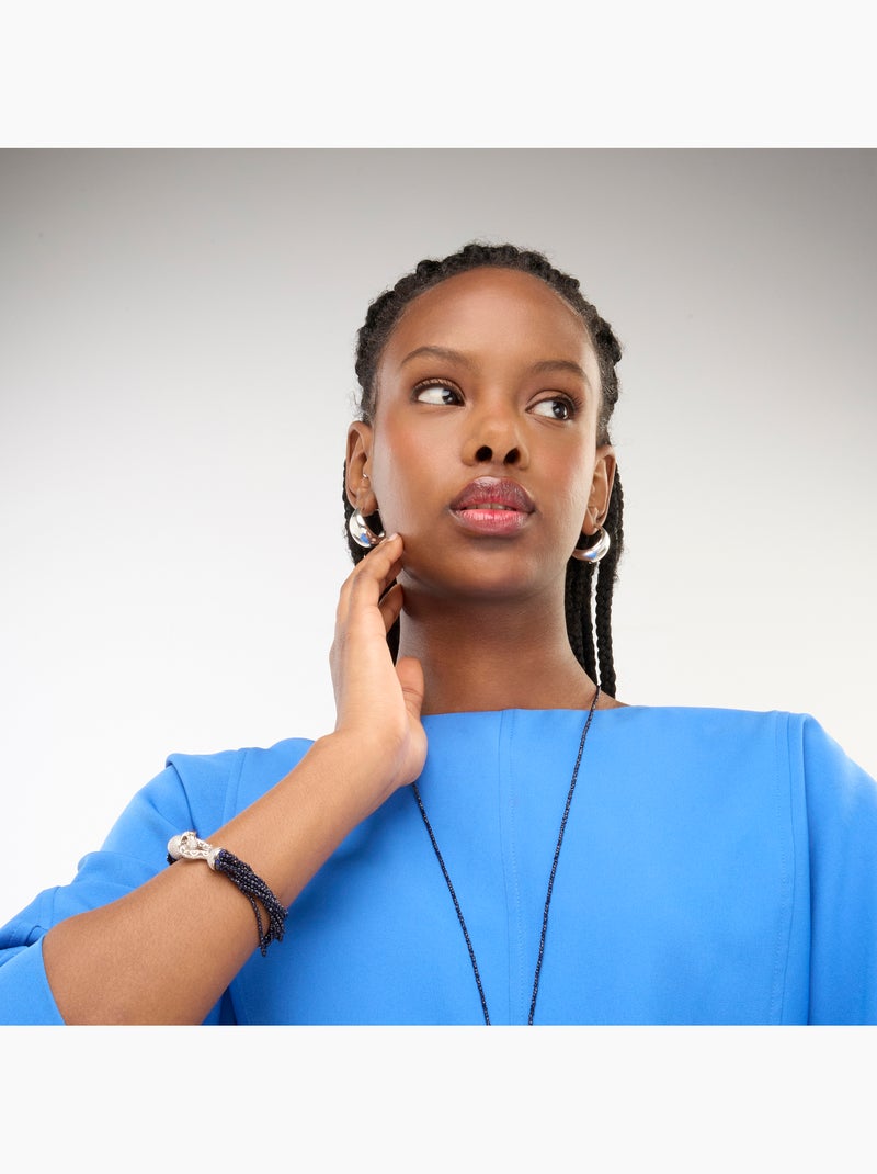 Boucles d'oreilles Luxenter finition argentée - Wanisdi Gris - Kiabi