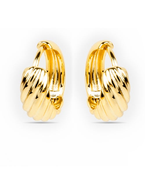 Boucles d'oreilles Luxenter finition or 18 carats - Usma - Kiabi