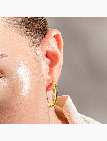Boucles d'oreilles Luxenter finition or jaune 18 carats - Basem