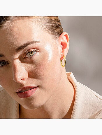 Boucles d'oreilles Luxenter finition or jaune 18 carats - Basem