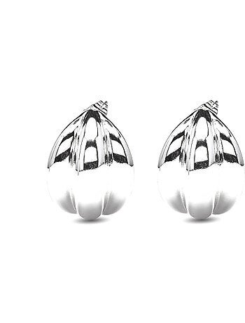 Boucles d'oreilles Luxenter finition rhodium - Macchi