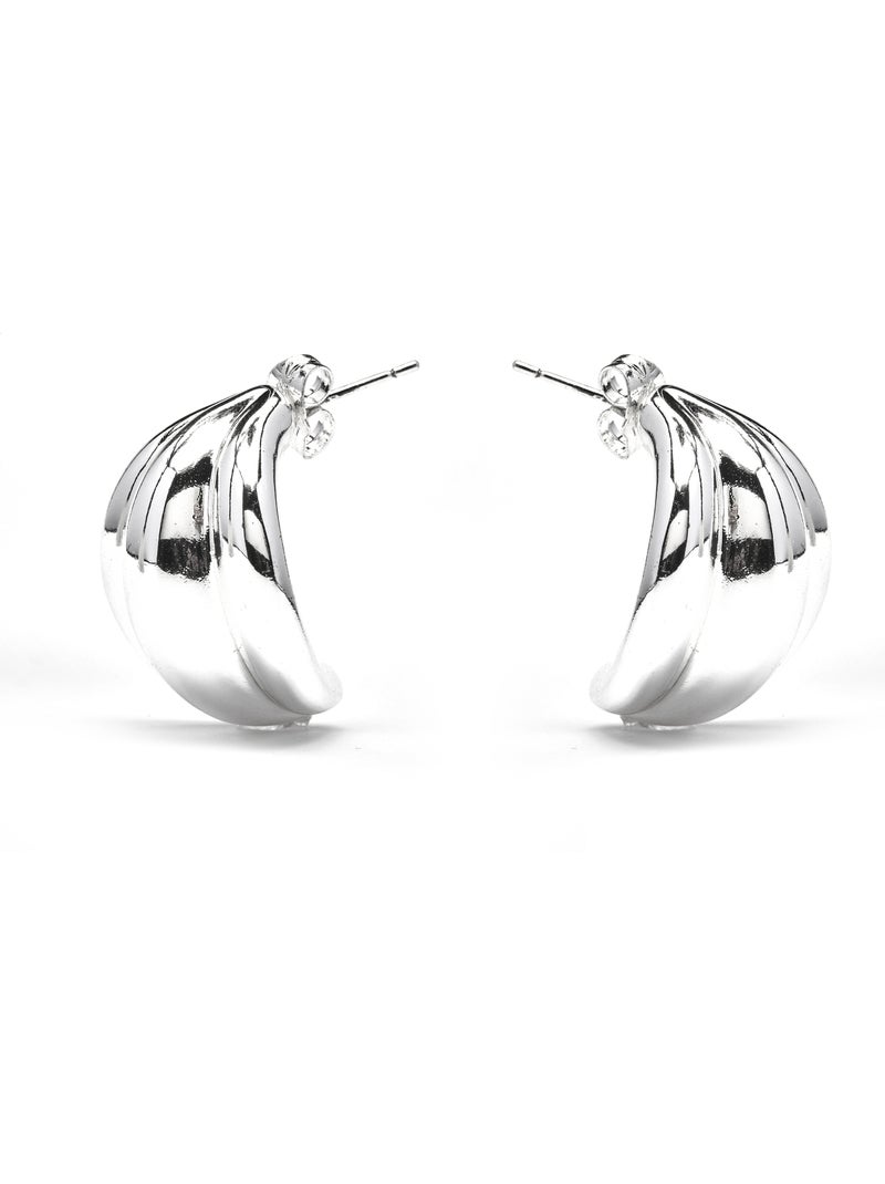 Boucles d'oreilles Luxenter finition rhodium - Macchi Argent - Kiabi