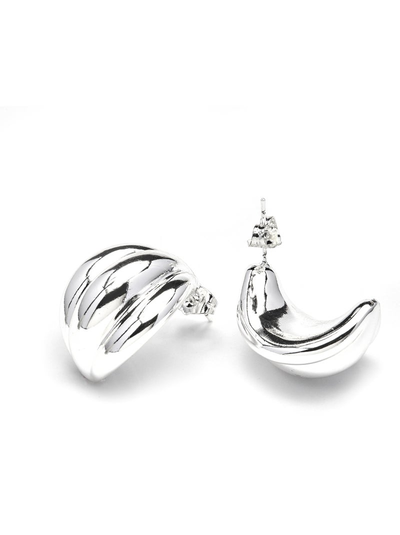 Boucles d'oreilles Luxenter finition rhodium - Macchi Gris - Kiabi