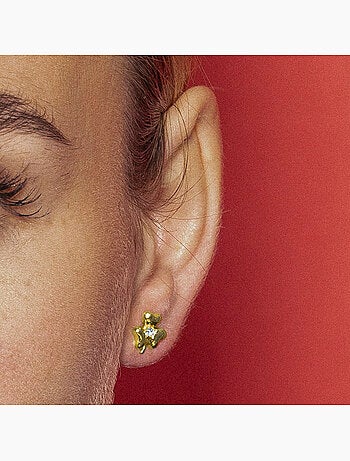 Boucles d'oreilles Luxenter Furne finition or 18k
