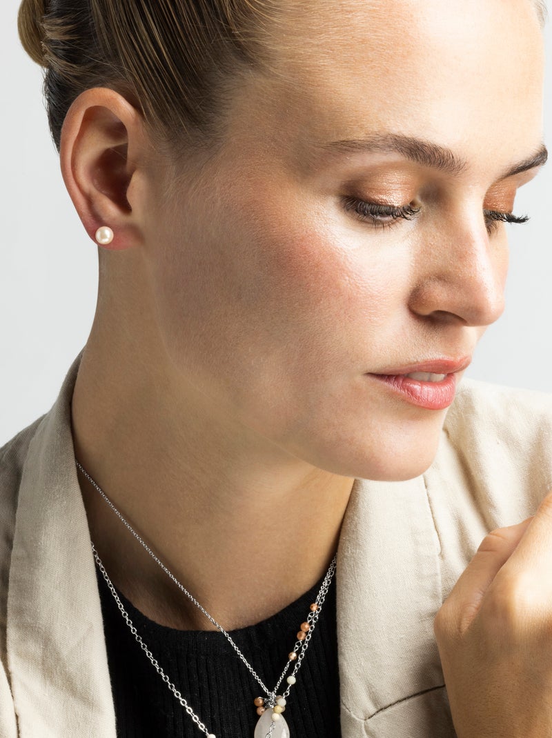 Boucles d'oreilles Luxenter Geel en argent 925 Rose - Kiabi