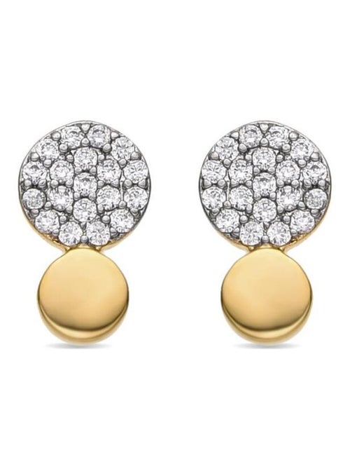 Boucles d'oreilles Luxenter Gudpe et plaqué or 18k - Kiabi