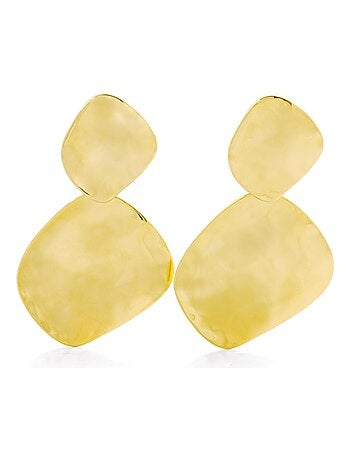 Boucles d'oreilles Luxenter Hamada finition or jaune 18 cts