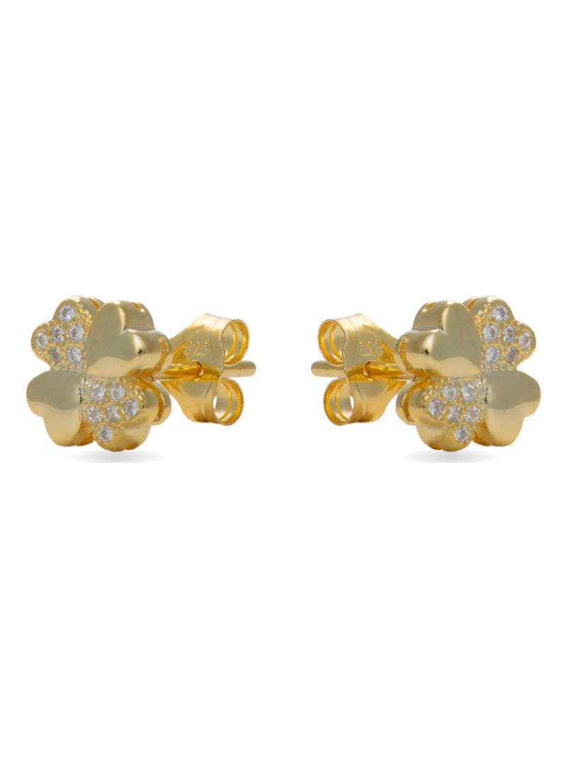 Boucles d'oreilles Luxenter Hatua Argent, or jaune et cz Doré/or - Kiabi