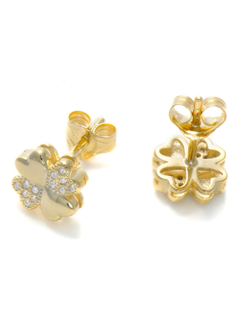 Boucles d'oreilles Luxenter Hatua Argent, or jaune et cz Doré/or - Kiabi