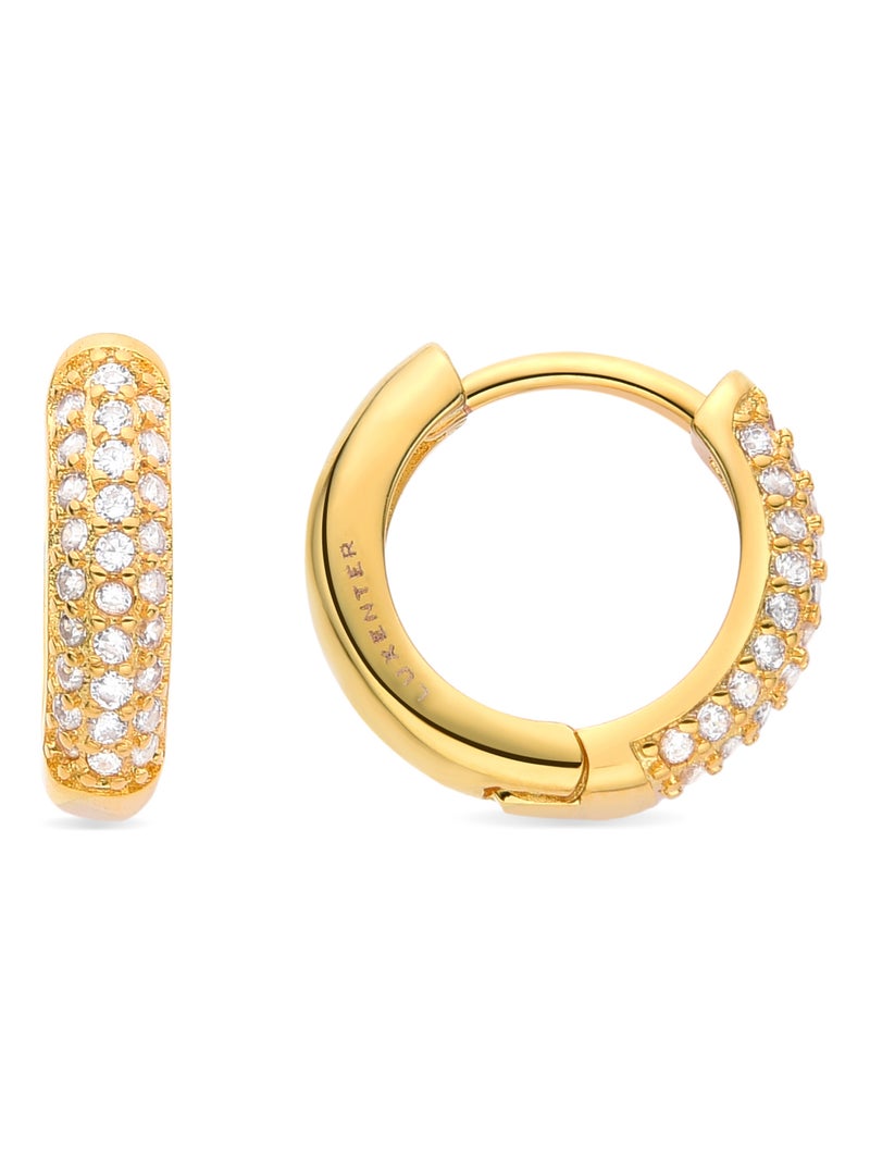 Boucles d'oreilles Luxenter Hukur en or jaune 18 carats Argent - Kiabi