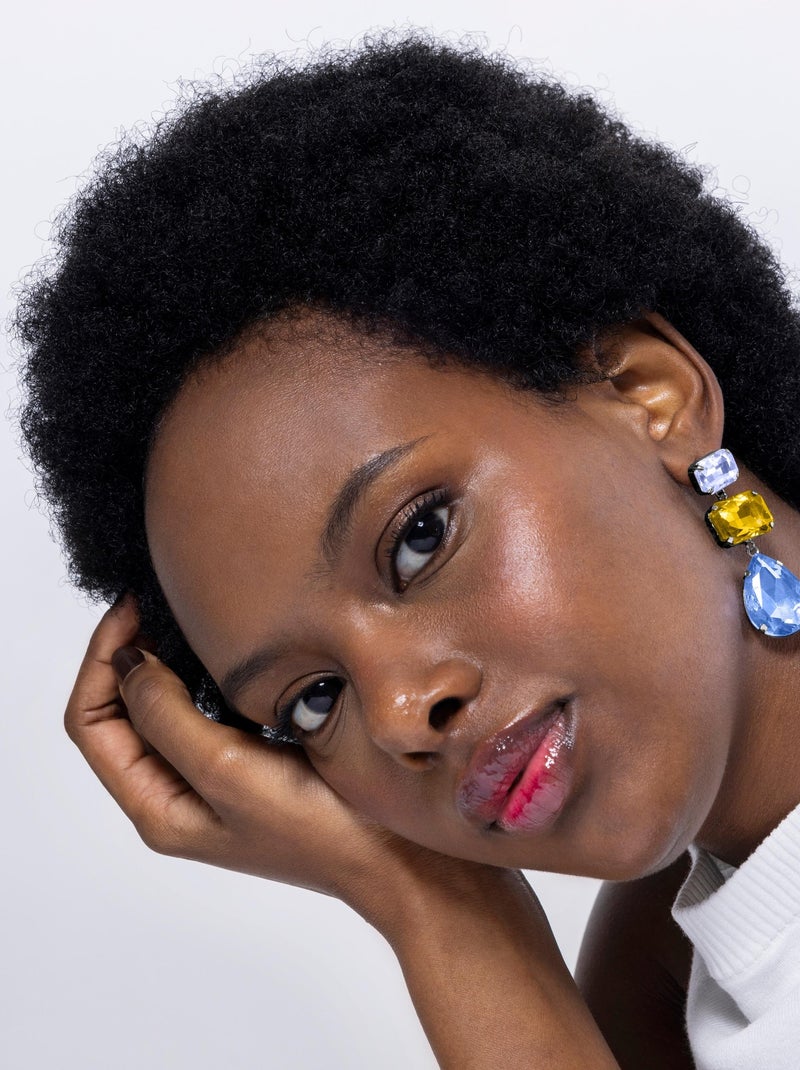 Boucles d'oreilles Luxenter Ifar et plaqué or 18k Bleu - Kiabi