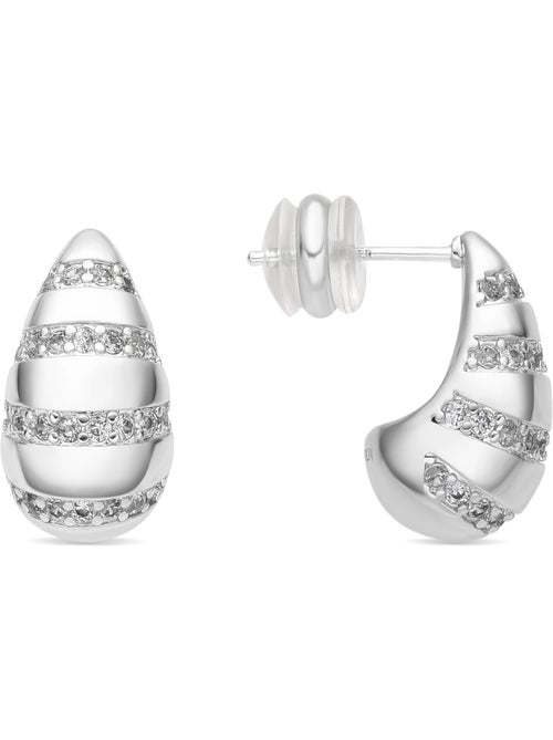 Boucles d'oreilles Luxenter Imaspa finition argentée - Kiabi
