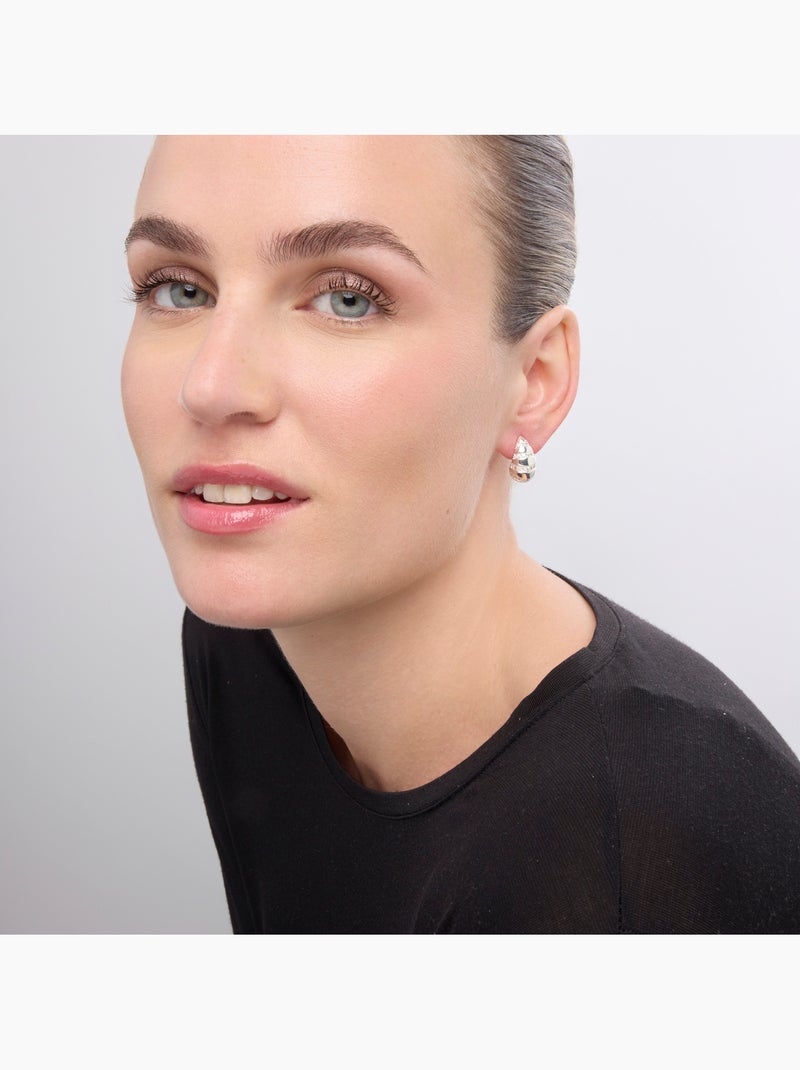 Boucles d'oreilles Luxenter Imaspa finition argentée Argent - Kiabi