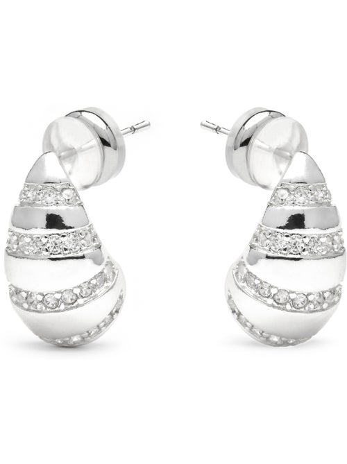Boucles d'oreilles Luxenter Imaspa finition argentée - Kiabi