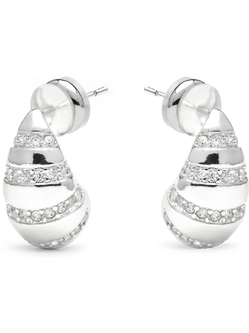 Boucles d'oreilles Luxenter Imaspa finition argentée Argent - Kiabi