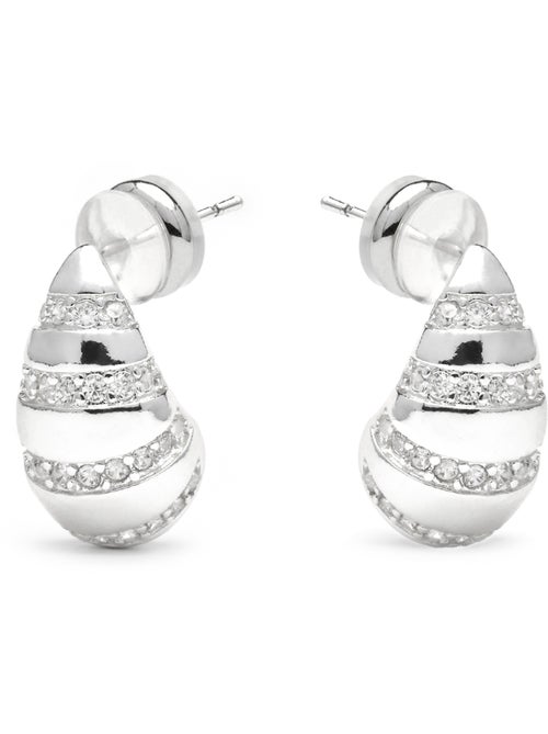 Boucles d'oreilles Luxenter Imaspa finition argentée - Kiabi