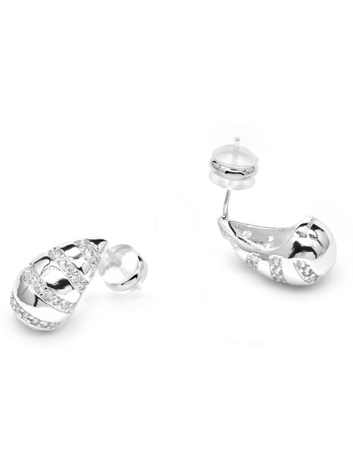 Boucles d'oreilles Luxenter Imaspa finition argentée - Kiabi