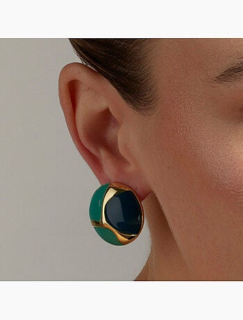 Boucles d'oreilles Luxenter Iofes et plaqué or 18k