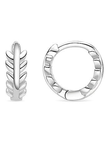 Boucles d'oreilles Luxenter Isbak rhodiées