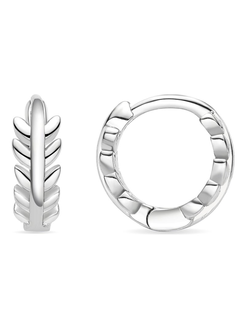 Boucles d'oreilles Luxenter Isbak rhodiées Argent - Kiabi