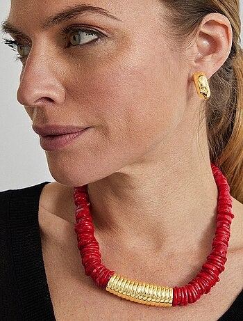 Boucles d'oreilles Luxenter Kevda en or jaune 18 carats