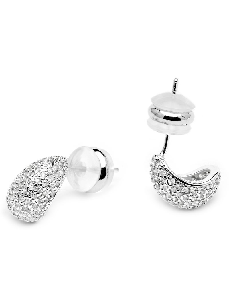Boucles d'oreilles Luxenter Kincon argenté Blanc - Kiabi