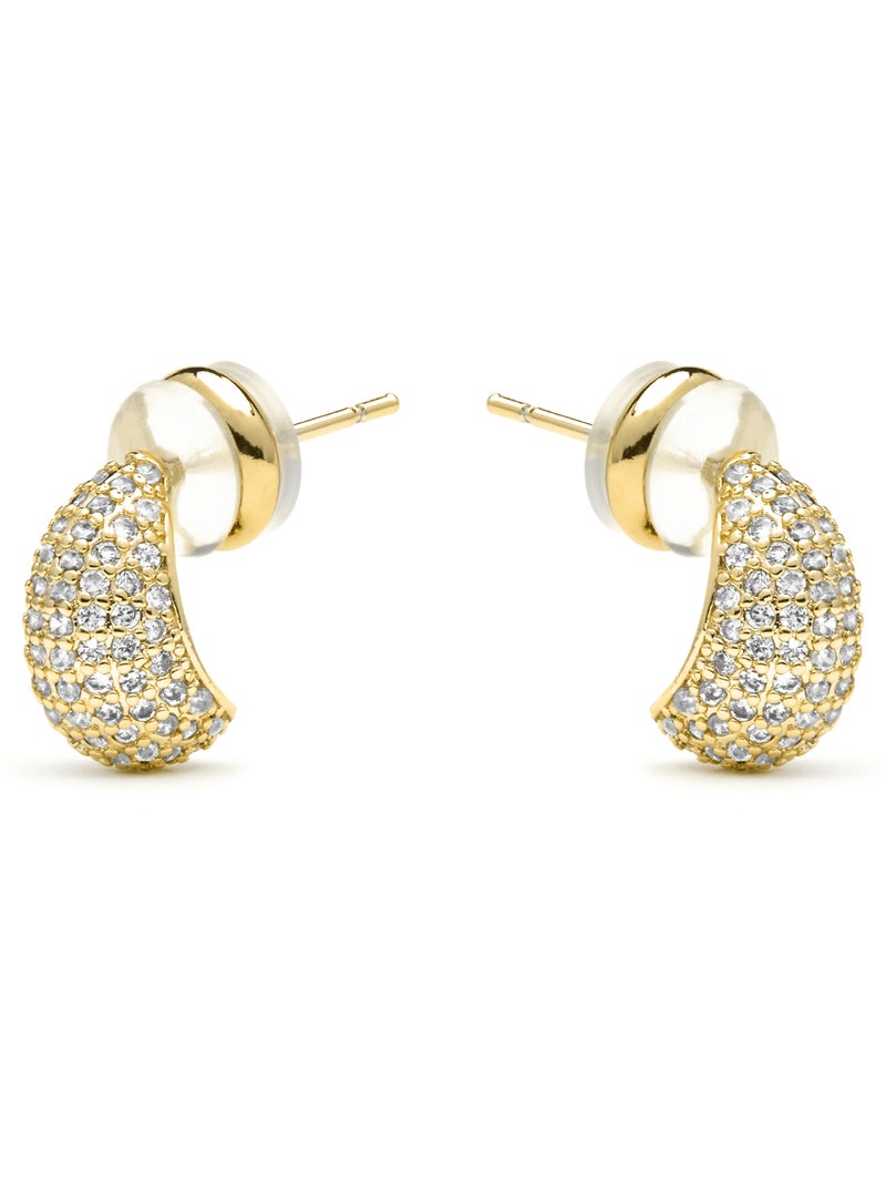 Boucles d'oreilles Luxenter Kincon et plaqué or 18k Blanc - Kiabi