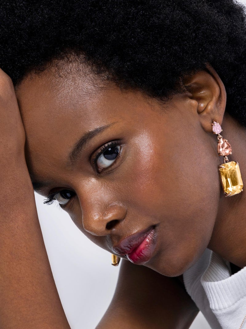 Boucles d'oreilles Luxenter Kiop et plaqué or 18k Multicolore - Kiabi