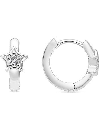 Boucles d'oreilles Luxenter Ktyu argenté