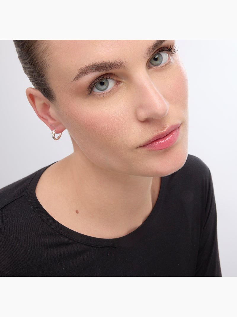 Boucles d'oreilles Luxenter Ktyu argenté Blanc - Kiabi