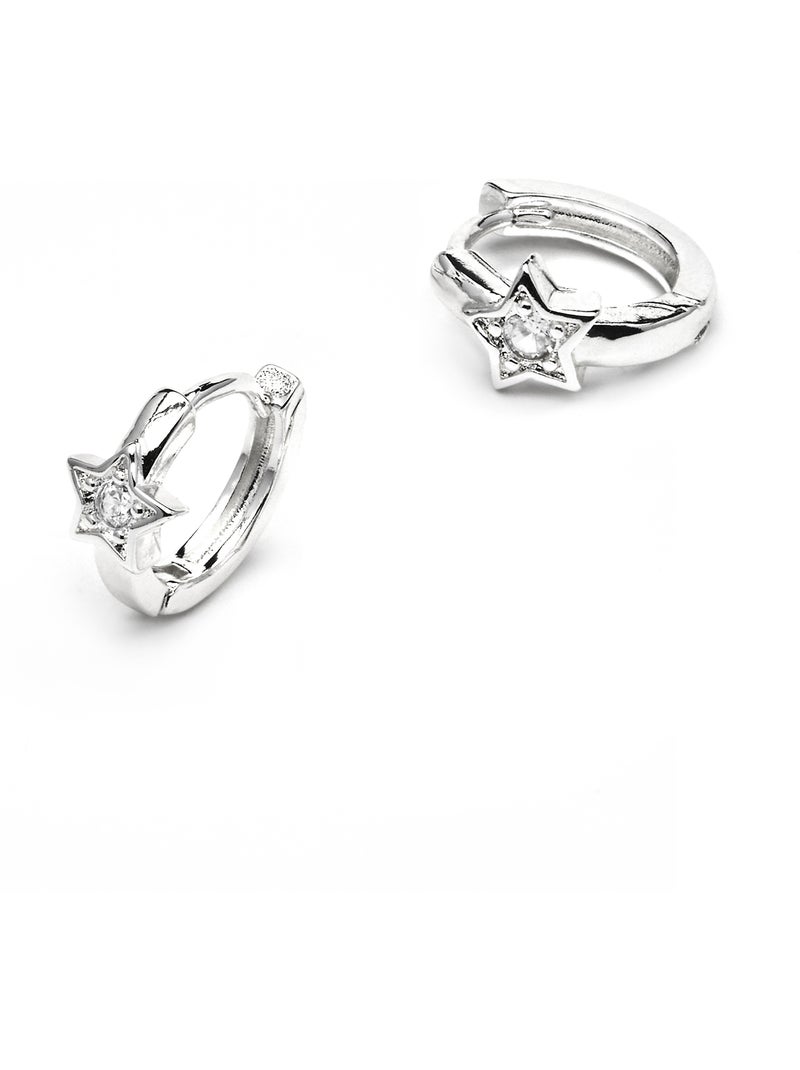 Boucles d'oreilles Luxenter Ktyu argenté Blanc - Kiabi