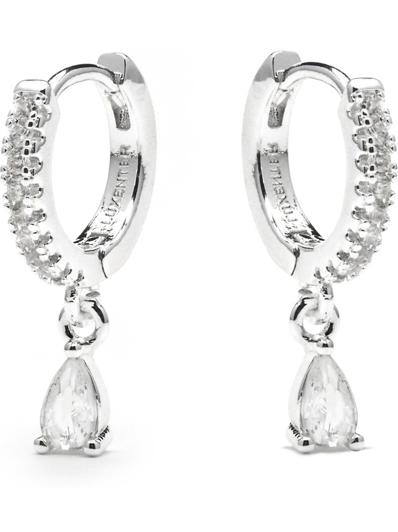 Boucles d'oreilles Luxenter Laade finition argentée Argent - Kiabi