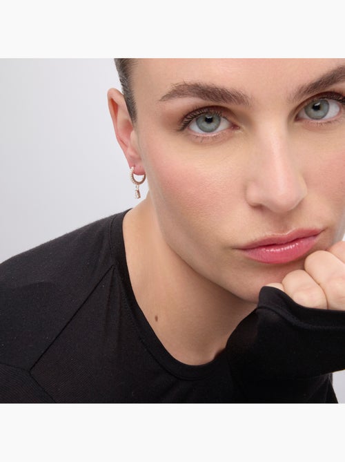 Boucles d'oreilles Luxenter Laade finition argentée - Kiabi