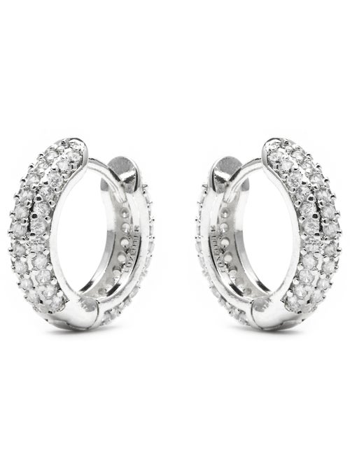Boucles d'oreilles Luxenter Lesrat en argent - Kiabi