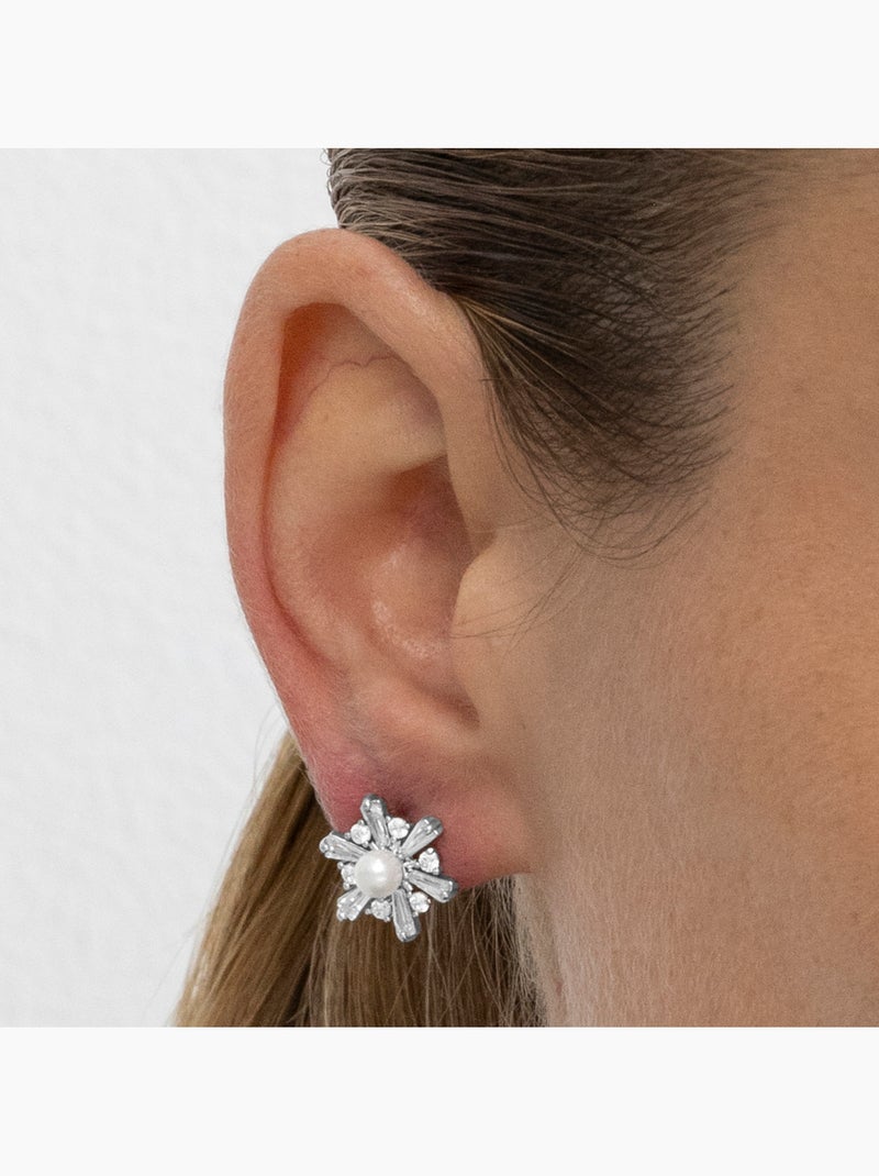 Boucles d'oreilles Luxenter Leth en argent Blanc - Kiabi