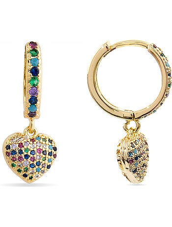 Boucles d'oreilles Luxenter Lethrax et plaqué or 18k