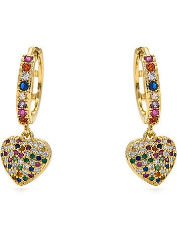 Boucles d'oreilles Luxenter Lethrax et plaqué or 18k