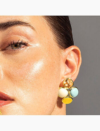 Boucles d'oreilles Luxenter Lezu et plaqué or 18k