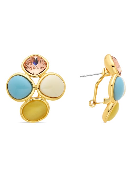 Boucles d'oreilles Luxenter Lezu et plaqué or 18k - Kiabi