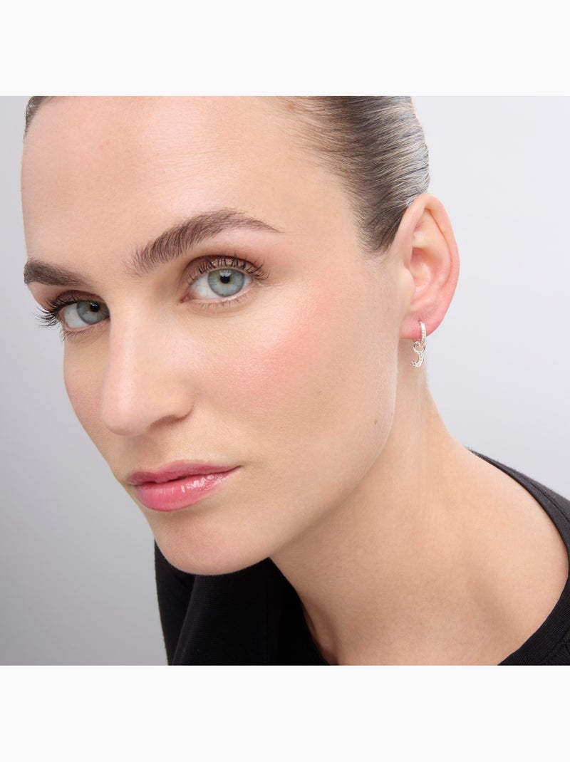 Boucles d'oreilles Luxenter Lingma en argent Blanc - Kiabi