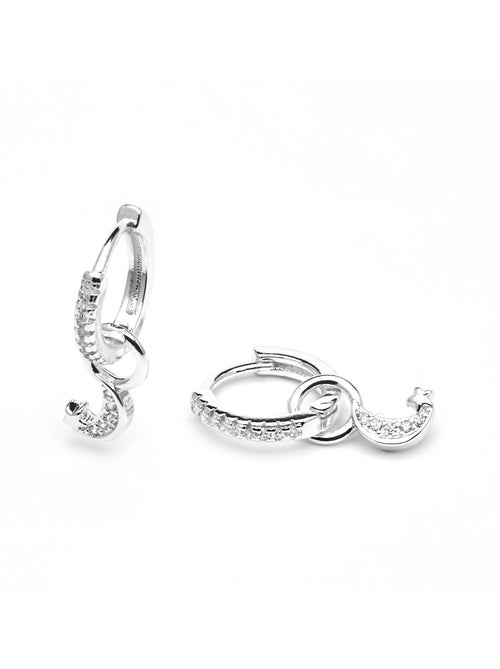 Boucles d'oreilles Luxenter Lingma en argent - Kiabi