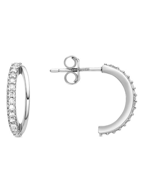 Boucles d'oreilles Luxenter Makon en argent - Kiabi