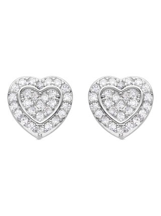 Boucles d'oreilles Luxenter Manye finition argentée