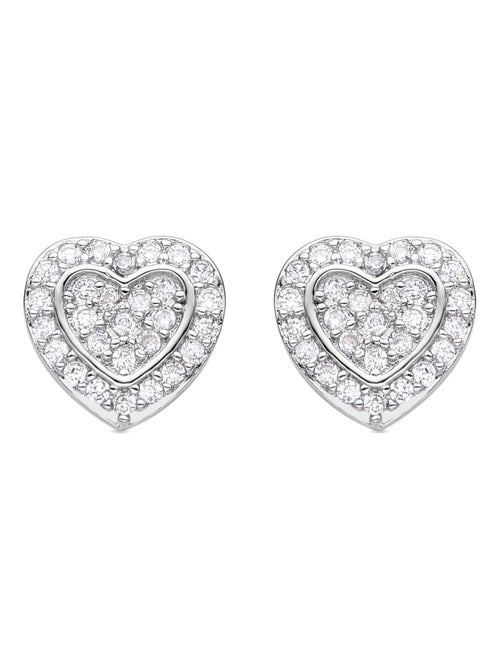 Boucles d'oreilles Luxenter Manye finition argentée - Kiabi