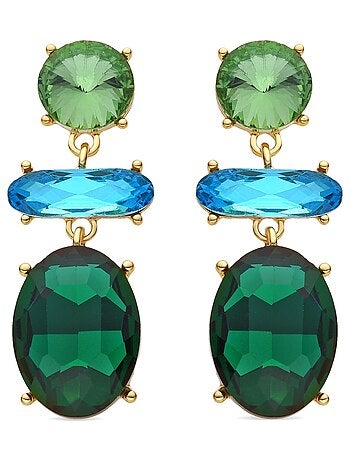 Boucles d'oreilles Luxenter Mekon et plaqué or 18k