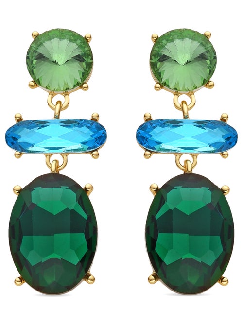 Boucles d'oreilles Luxenter Mekon et plaqué or 18k - Kiabi Boucles d'oreilles Luxenter Mekon et plaqué or 18k - Kiabi