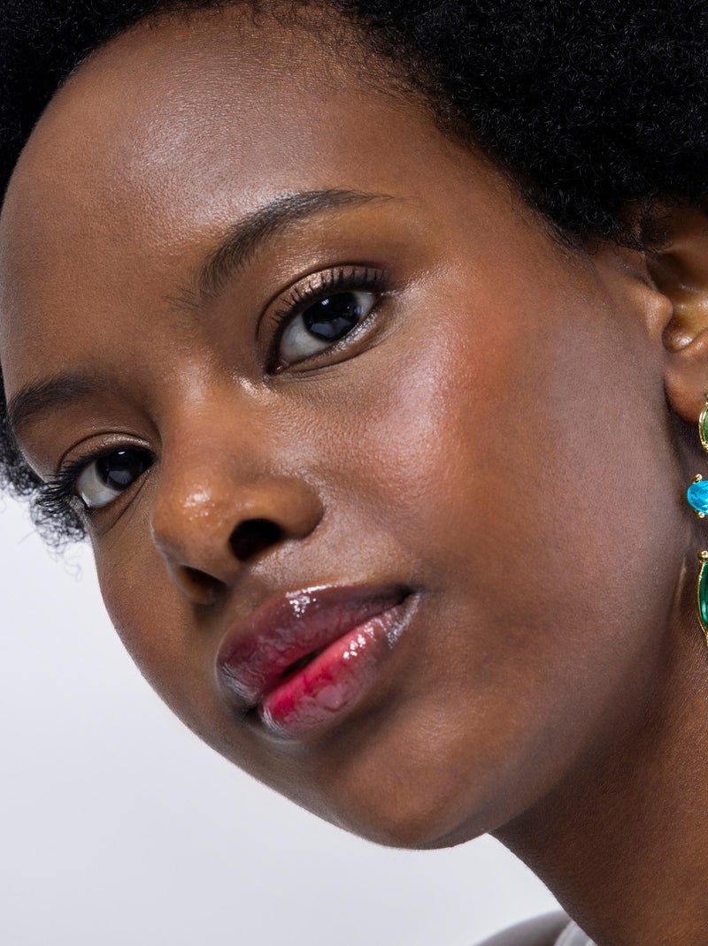 Boucles d'oreilles Luxenter Mekon et plaqué or 18k Vert - Kiabi