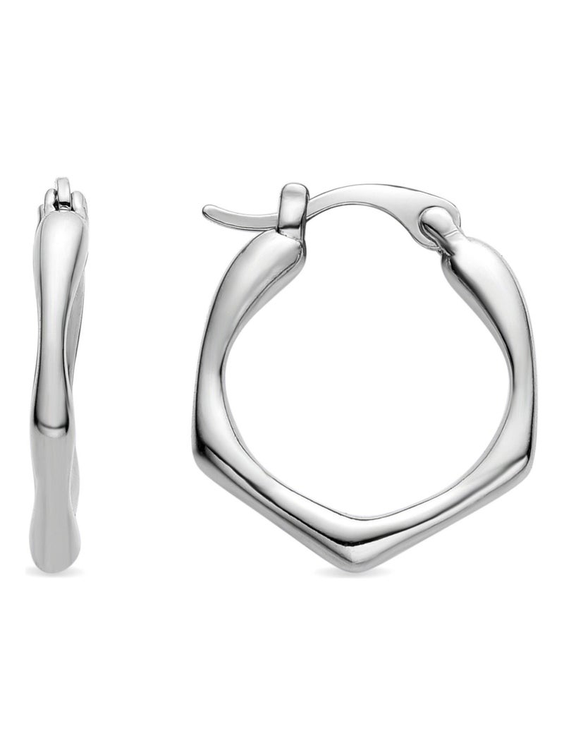 Boucles d'oreilles Luxenter Meria plaquées rhodium Argent - Kiabi