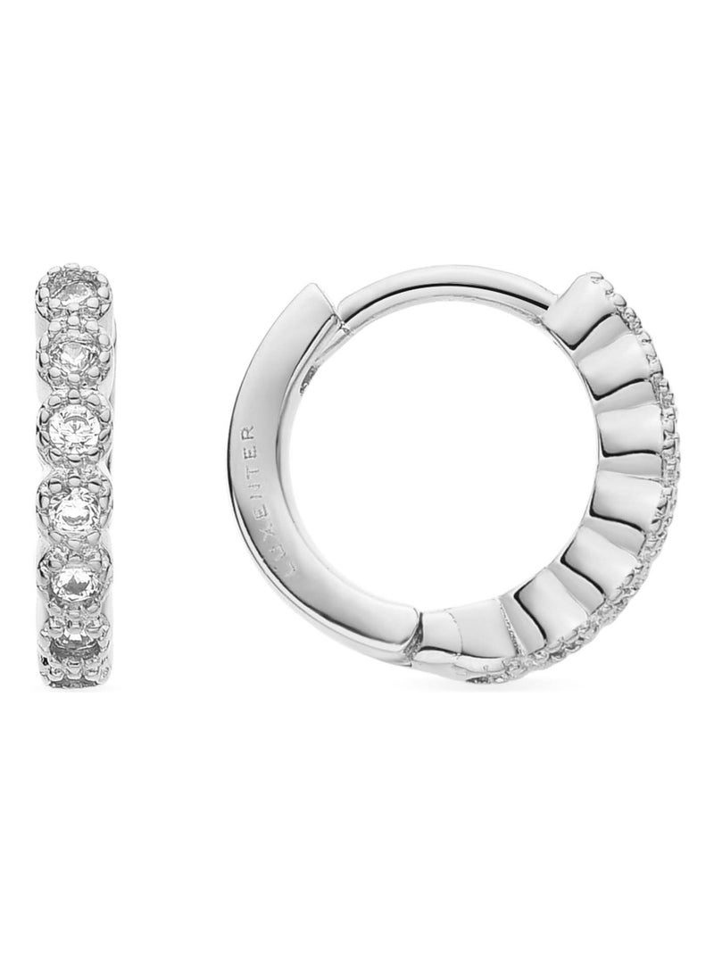 Boucles d'oreilles Luxenter Merwa Zirconia Argent - Kiabi